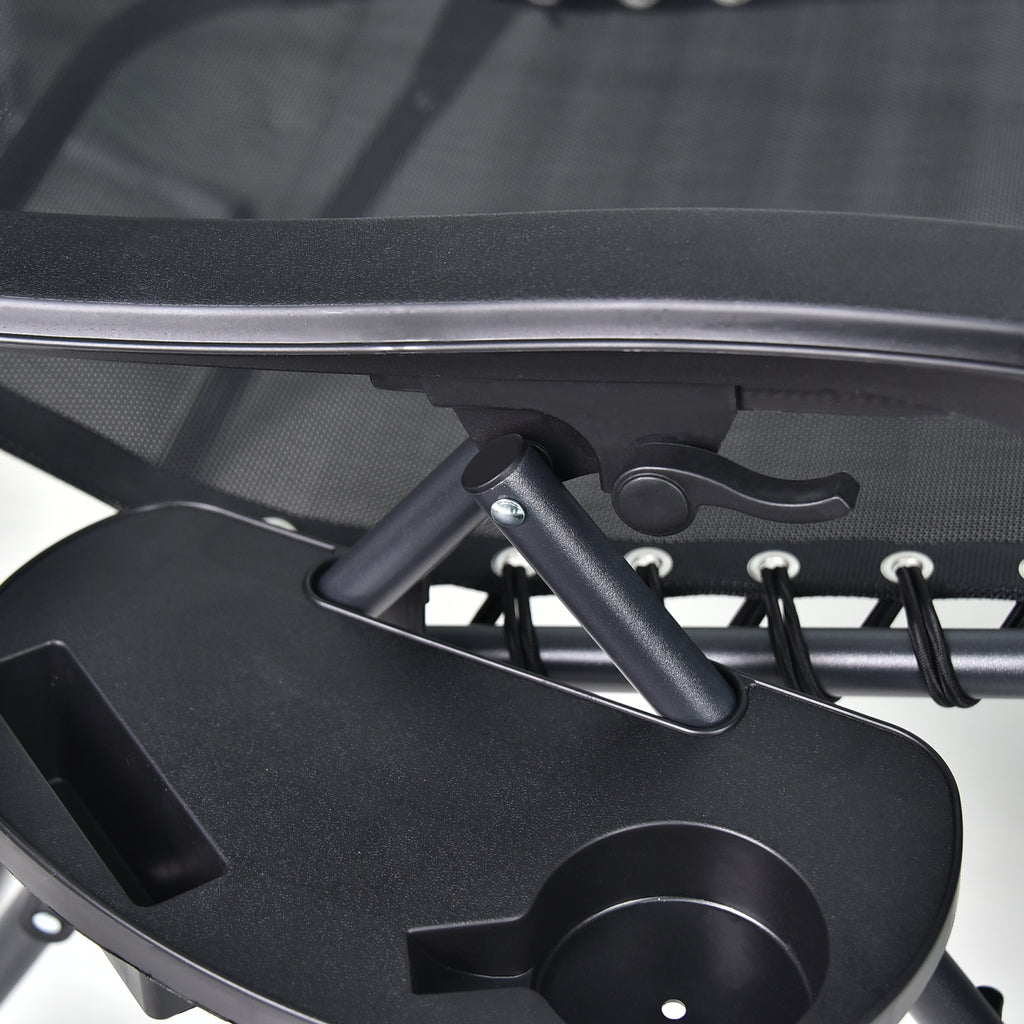 Foldable zero-gravity recliner 