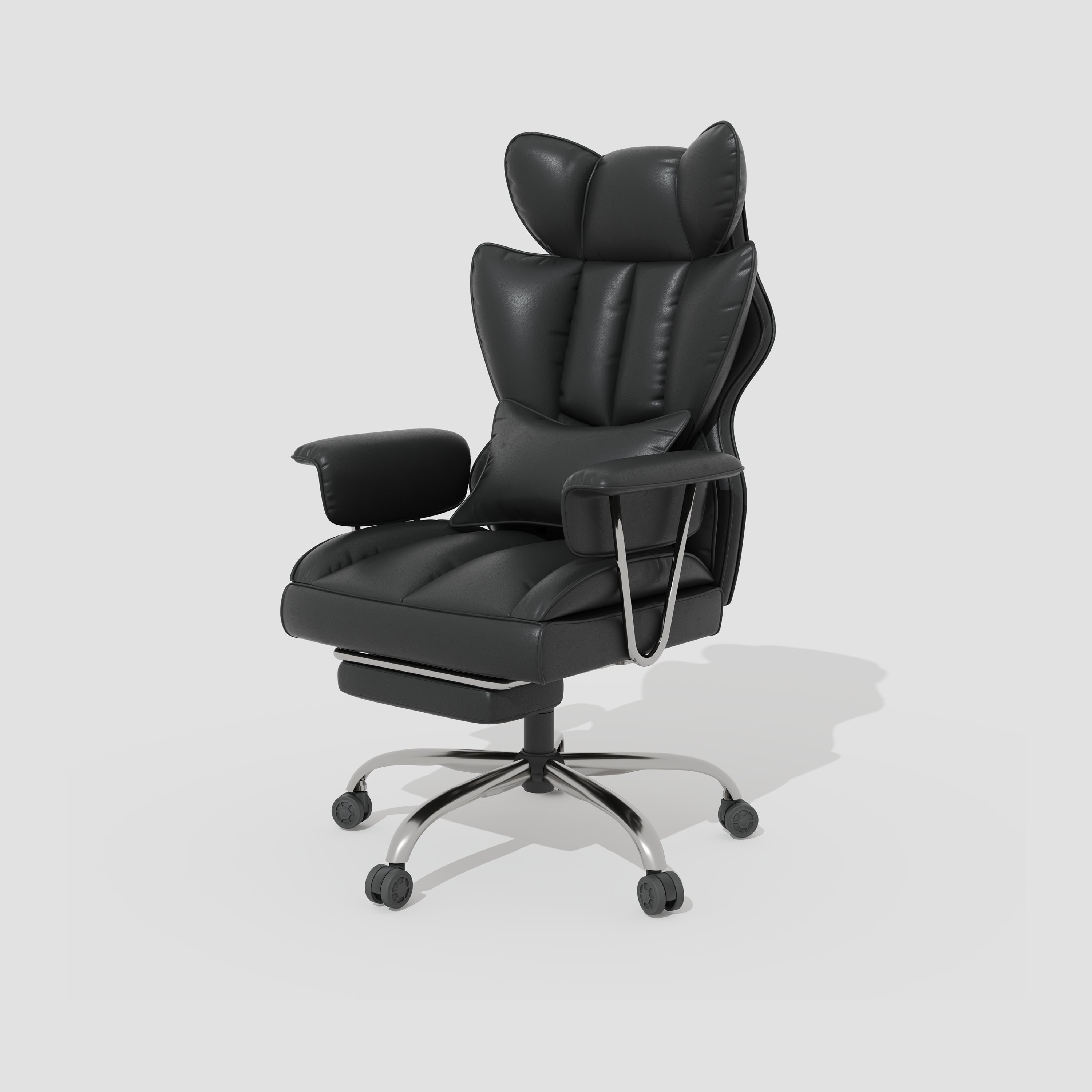Adjustable leather office chair 