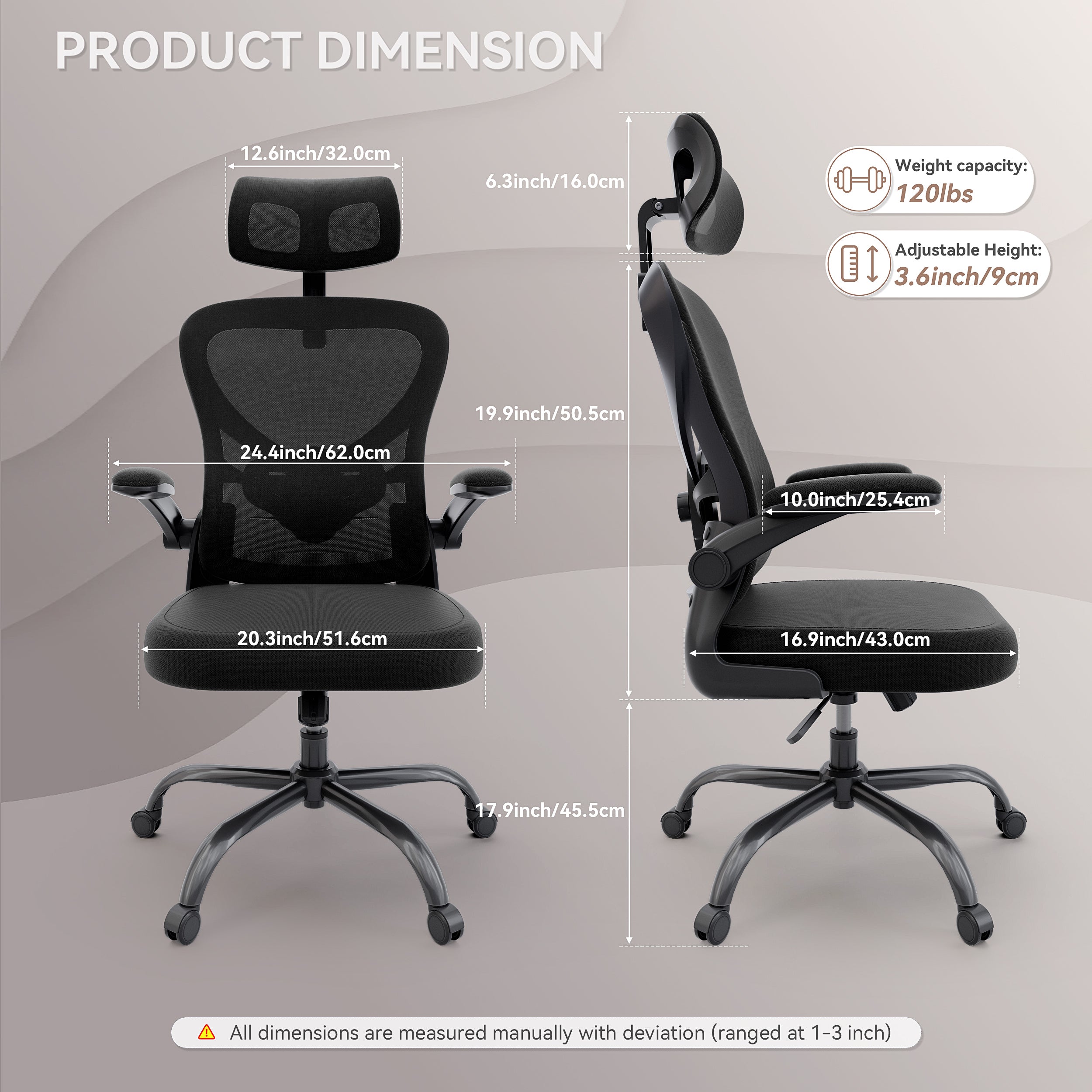 Adjustable mesh office chair