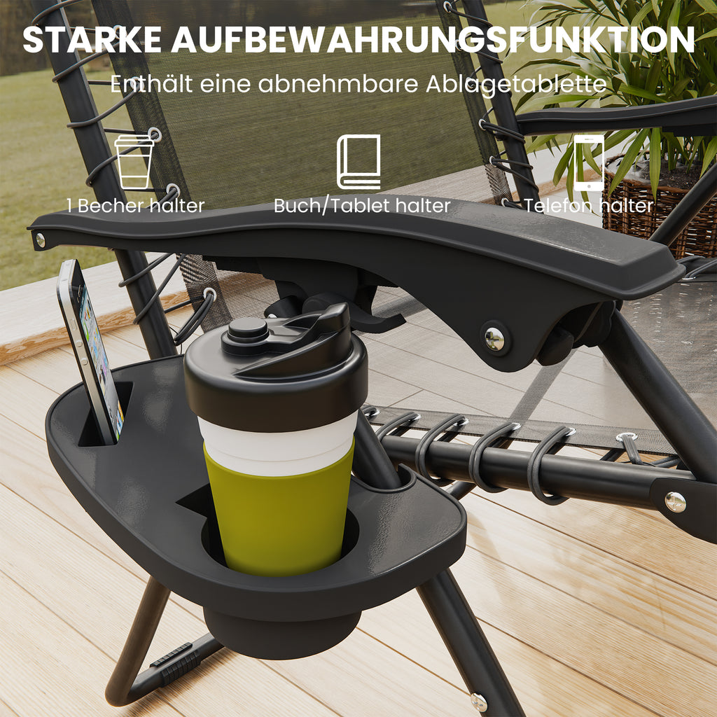 Foldable zero-gravity recliner 