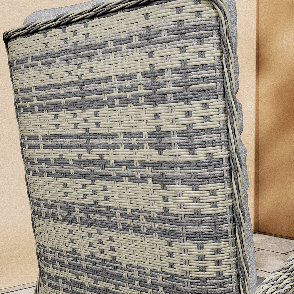 Adjustable 2-seater patio sofa 