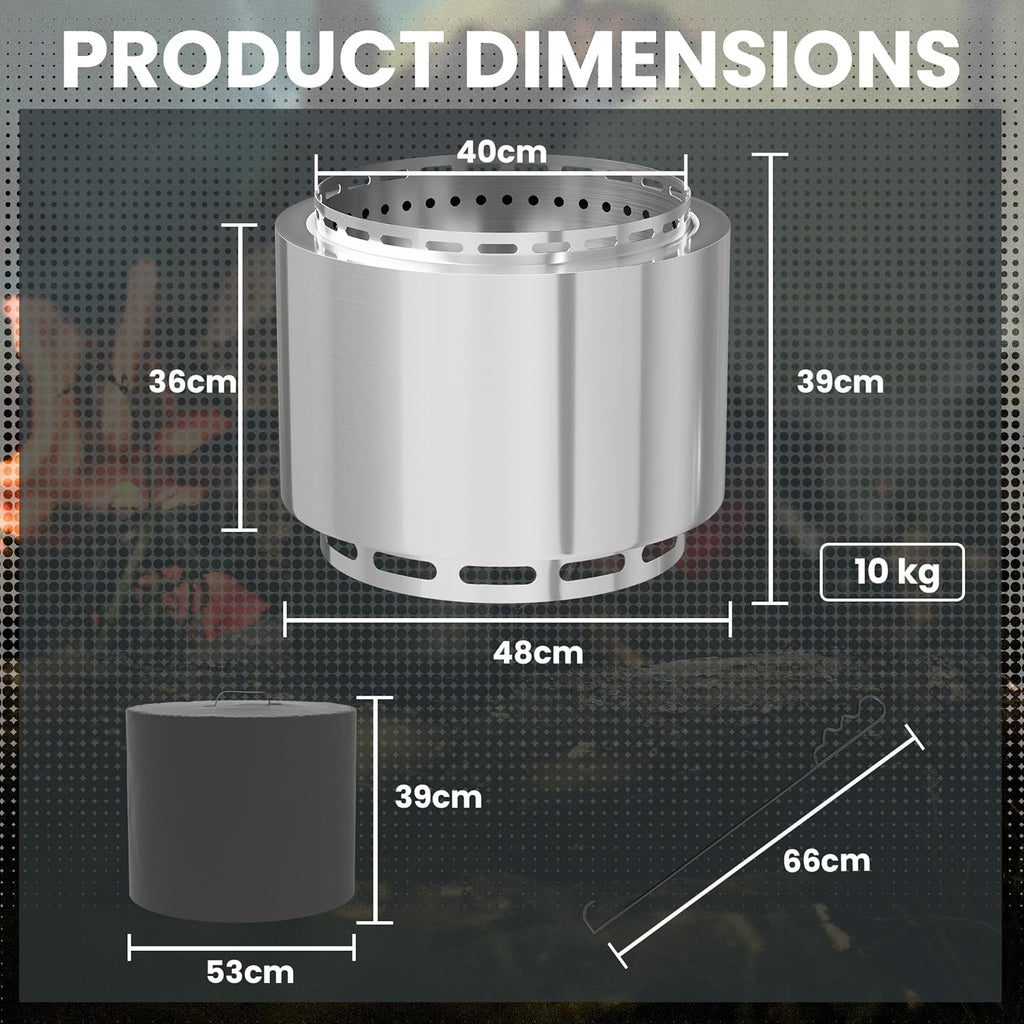 48 cm smokeless fire bowl 