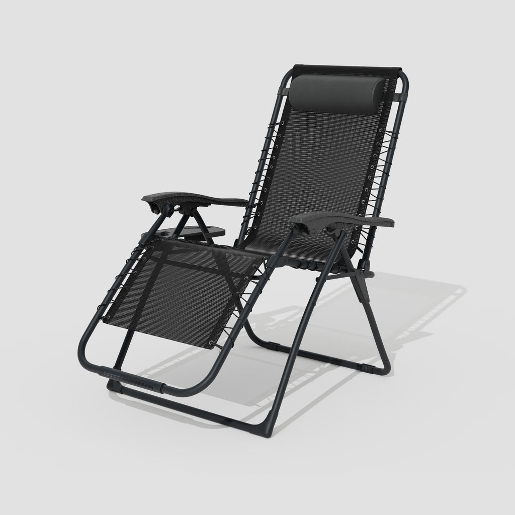 ALAULM 2pcs Zero-Gravity Recliner with Cup Holder