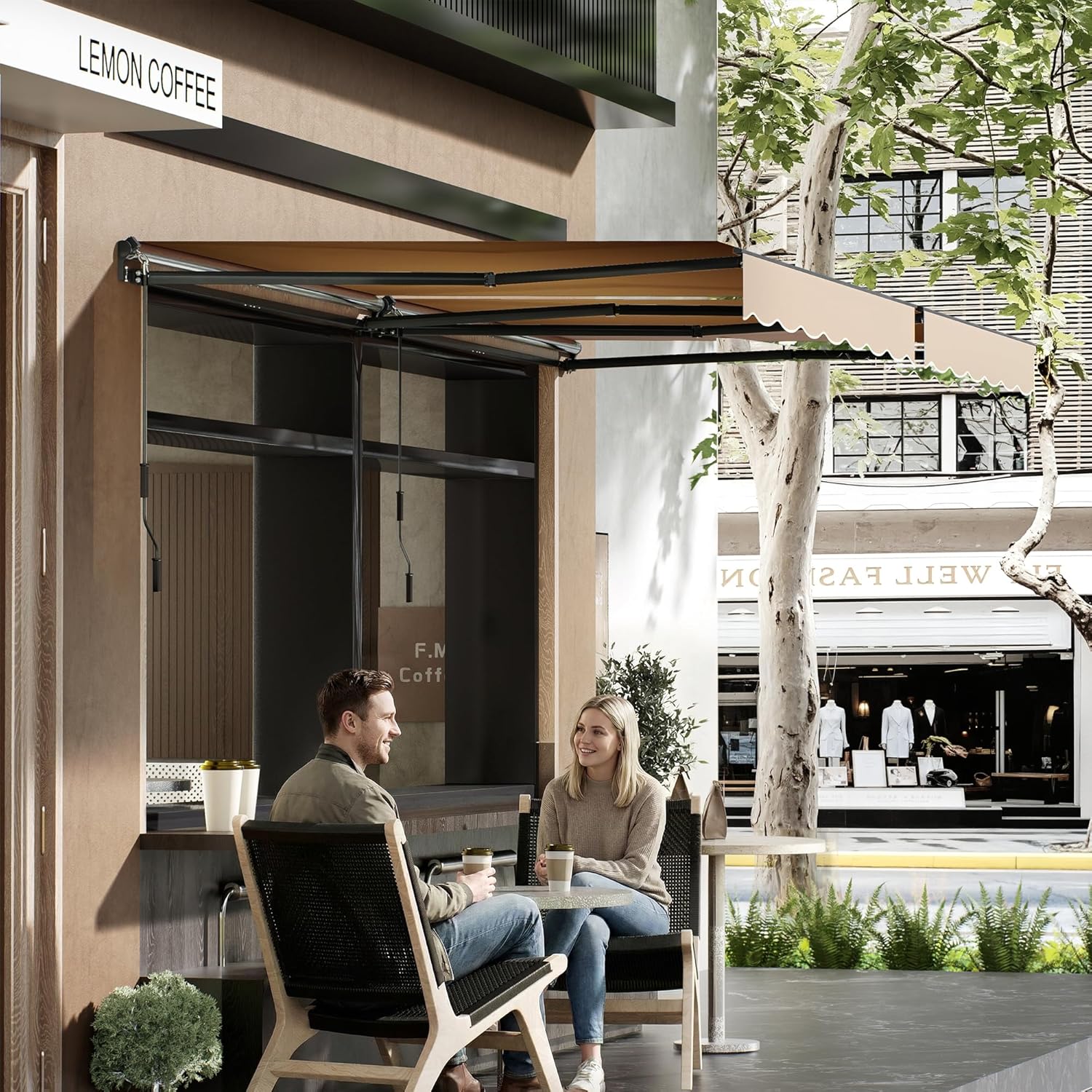 ALAULM Terrassenmarkise einziehbar