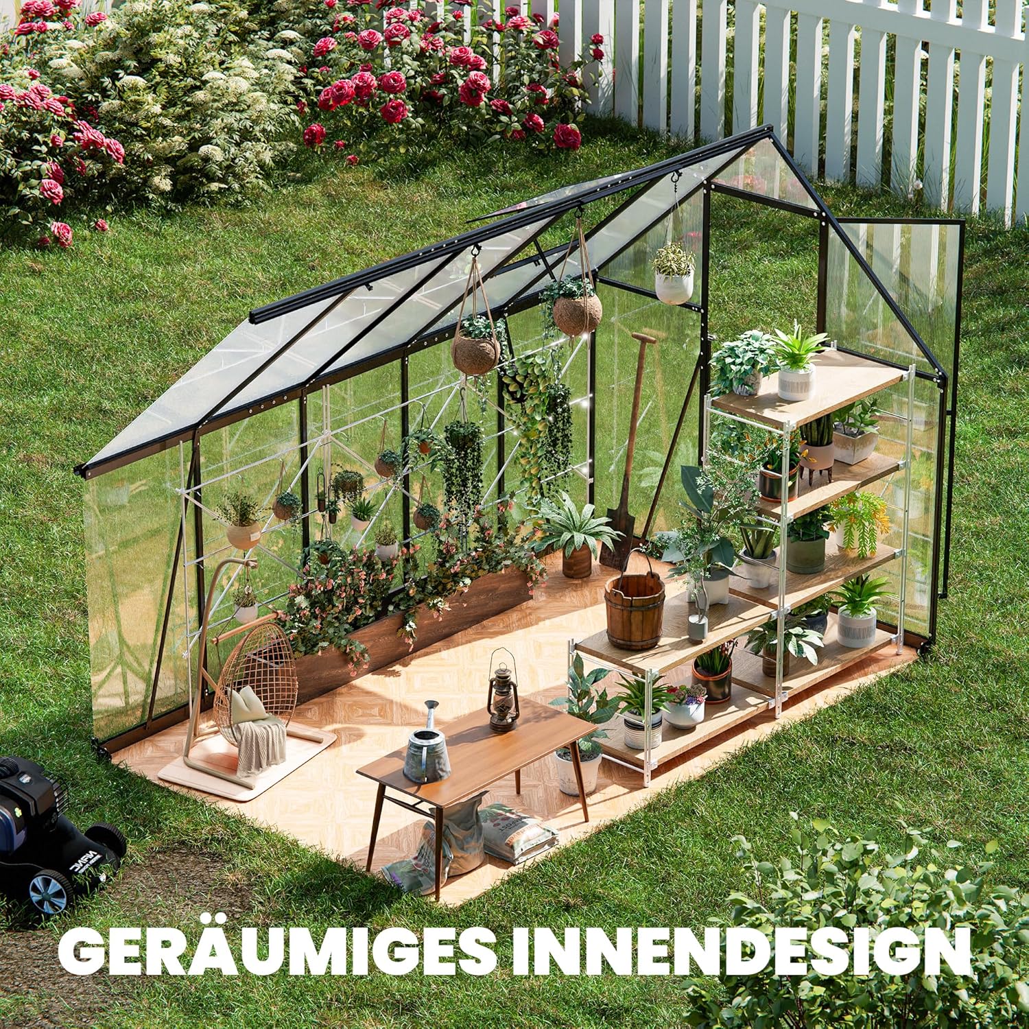 ALAULM Polycarbonate Greenhouse