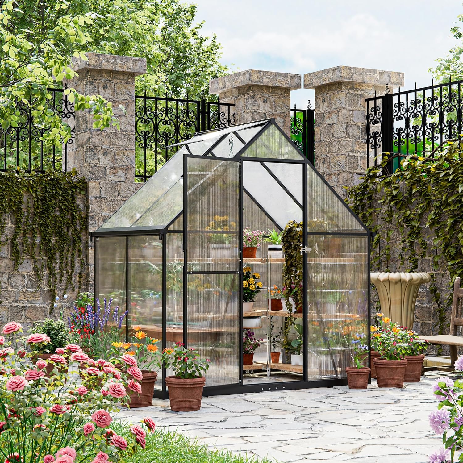 ALAULM Polycarbonate Greenhouse