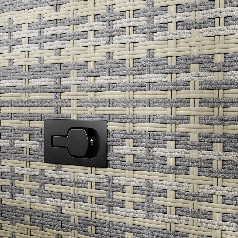 Adjustable 2-seater patio sofa 