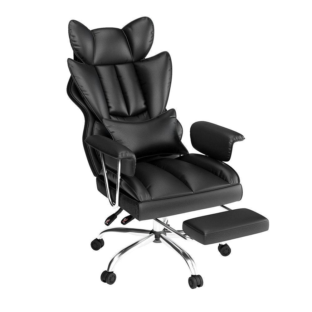 Adjustable leather office chair 